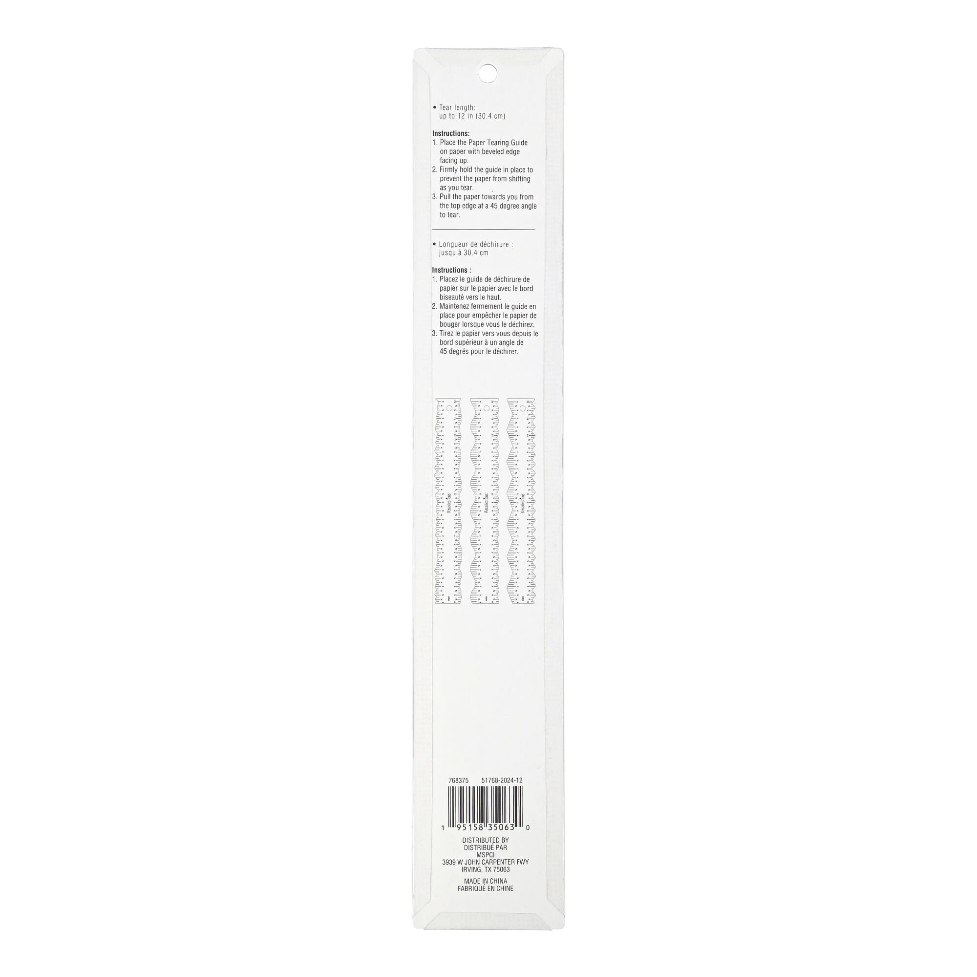 Paper Tearing Guide Ruler Set by Recollections™
